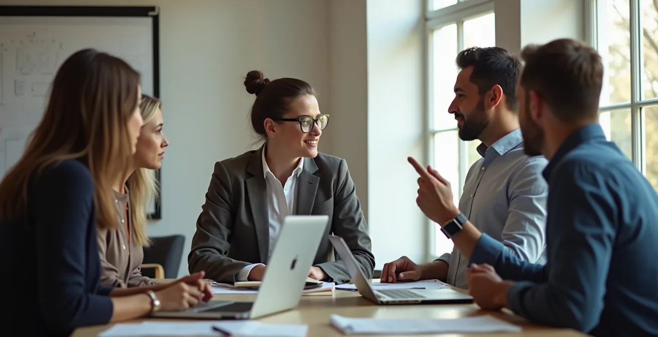 Symbolische weergave van teamgroei en rolflexibiliteit in scale-up