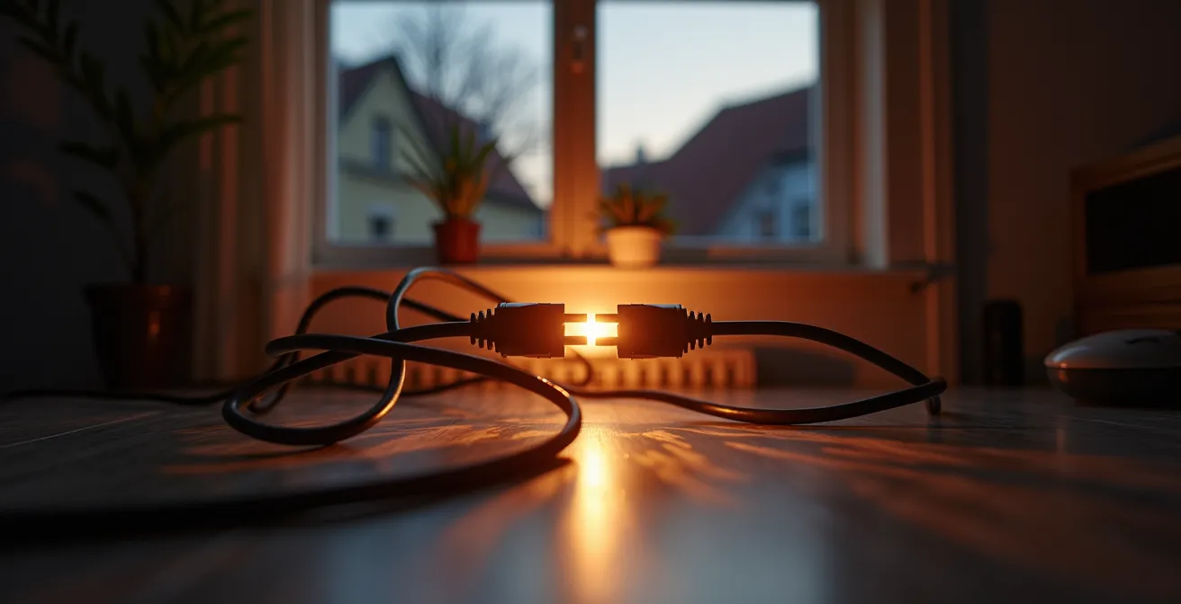 Visualisatie van piekverbruik in een Belgisch gezin tijdens de avond