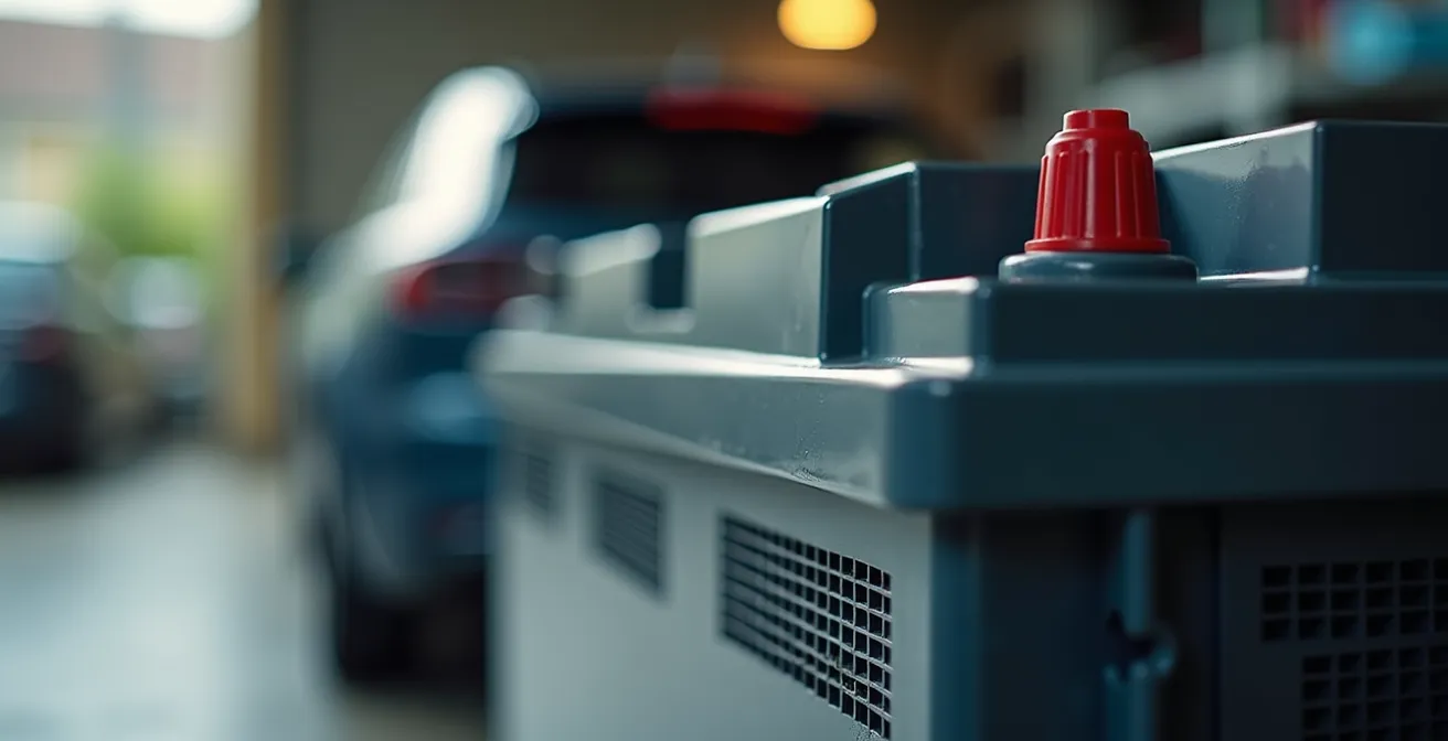 Moderne thuisbatterij geïnstalleerd in Belgische garage