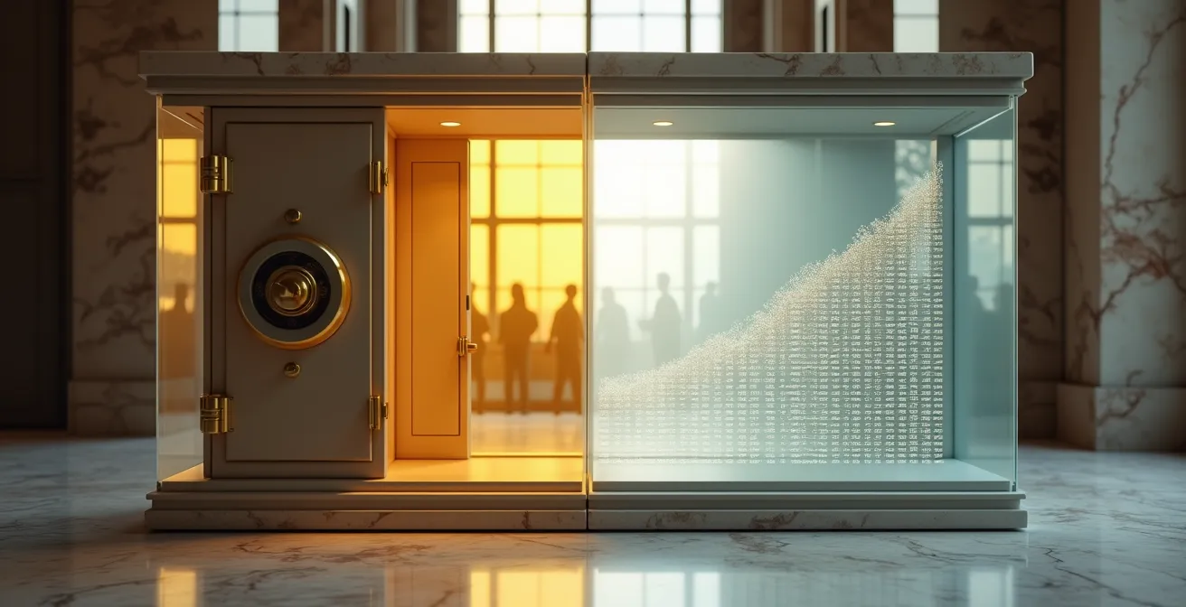 Visuele vergelijking tussen veilig sparen en beleggen voor pensioen